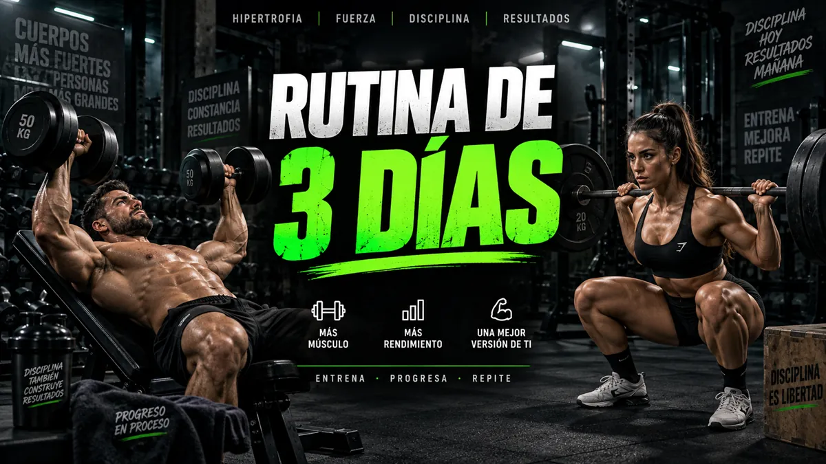 rutina full body de 3 días